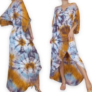 Young Fabulous & Broke Tiedye Highlow Maxi Dress Size XS